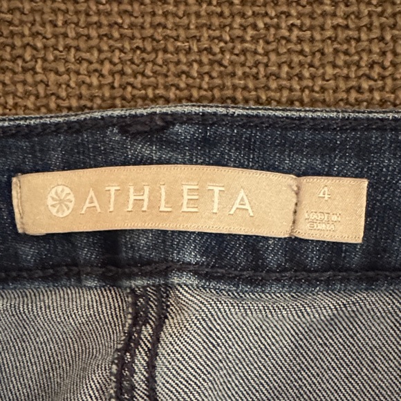 Athleta Women's Dark Blue Denim Skinny Jeans size 4 - Picture 2 of 9